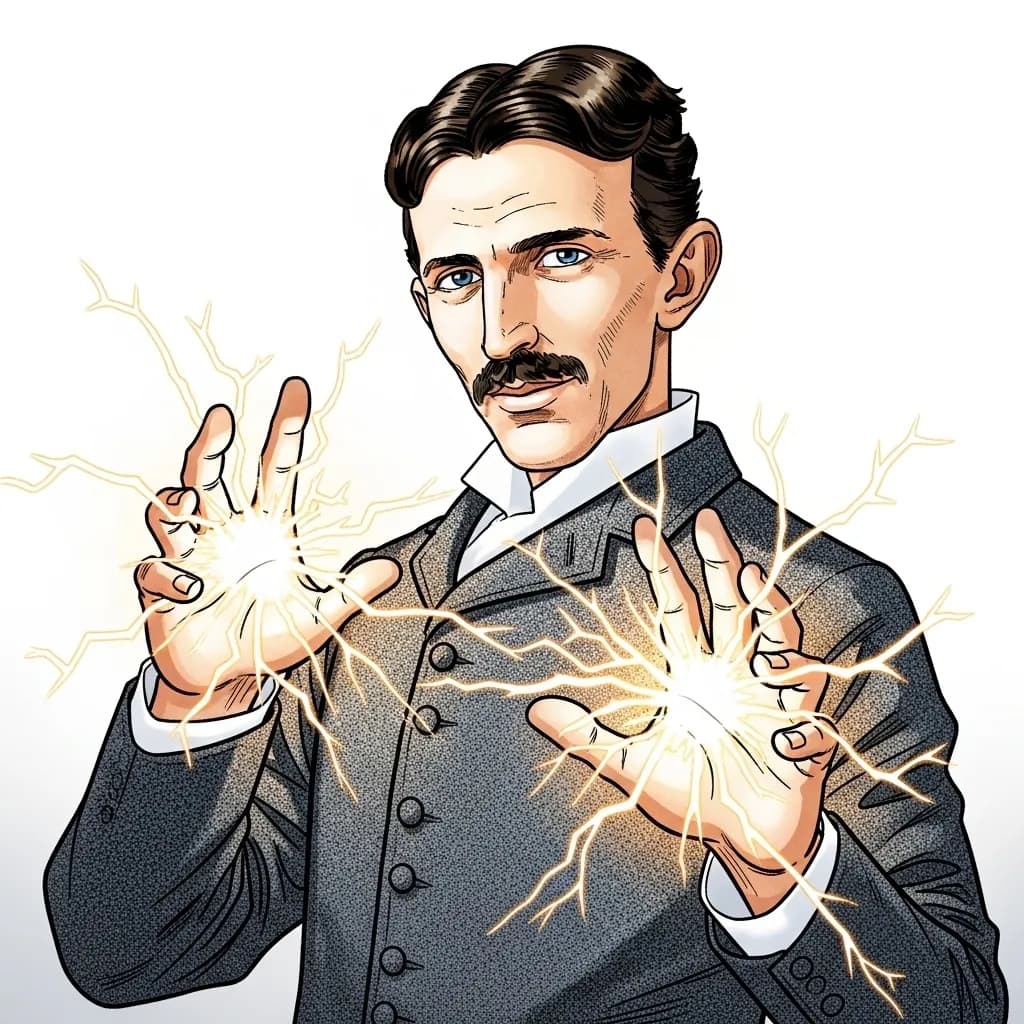 ニコラ・テスラのポートレート